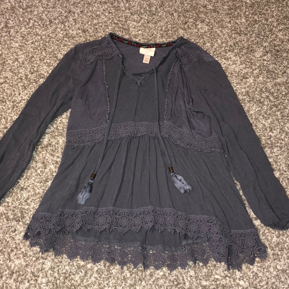 Long sleeve blouse